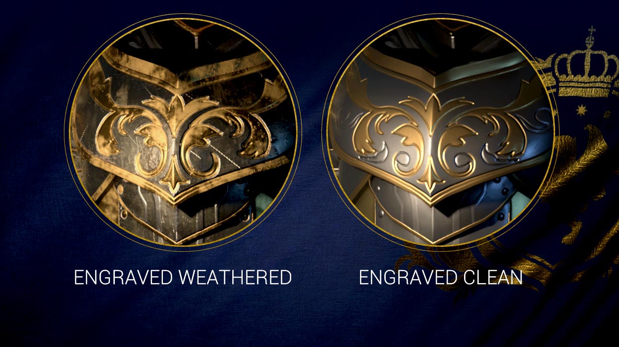 Engraved Gold Armor