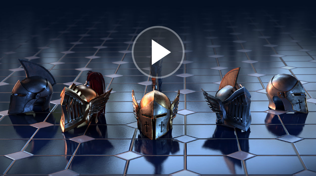 medieval knight - 3d helm
