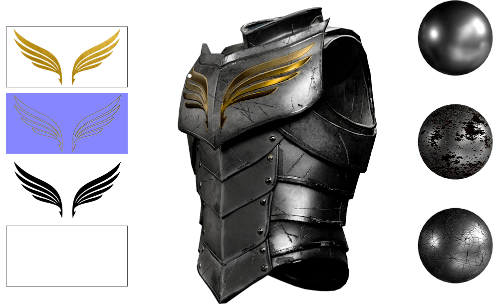 medieval knight - appearance texture editor