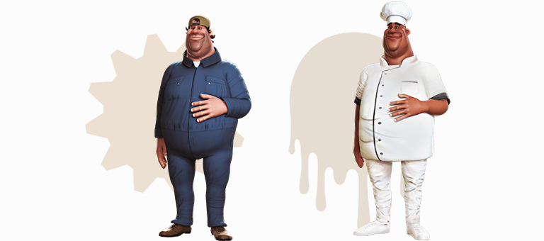 cartoon characte-Mix and Match