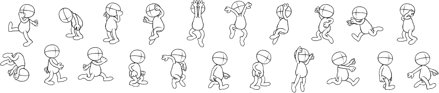 cartoon moves - classical cartoon motions