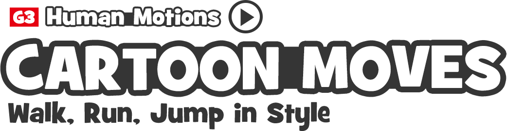 cartoon moves - walk, run, jump