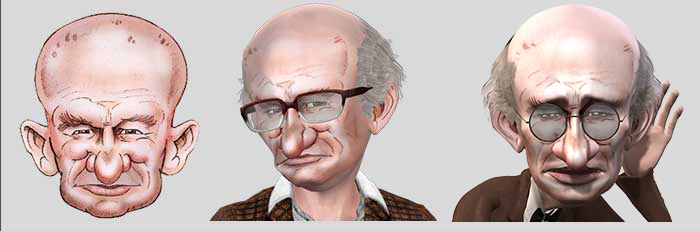 3D Comic Faces from Hand-Drawn Illustrations