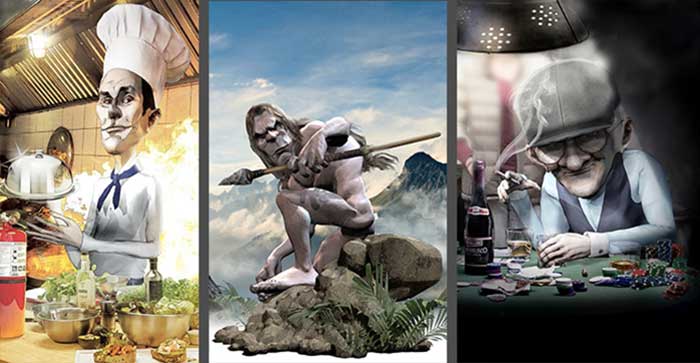 3D characters with Cartoon Face