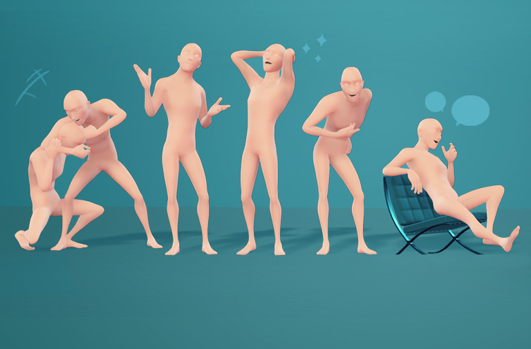 3D　Handkeyed Animation - Badass Moves