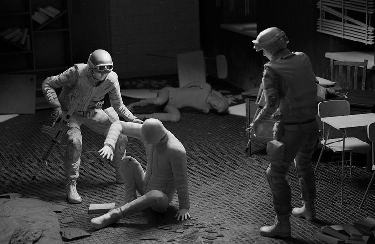 3d animation - CQB - HOSTAGE RESCUE