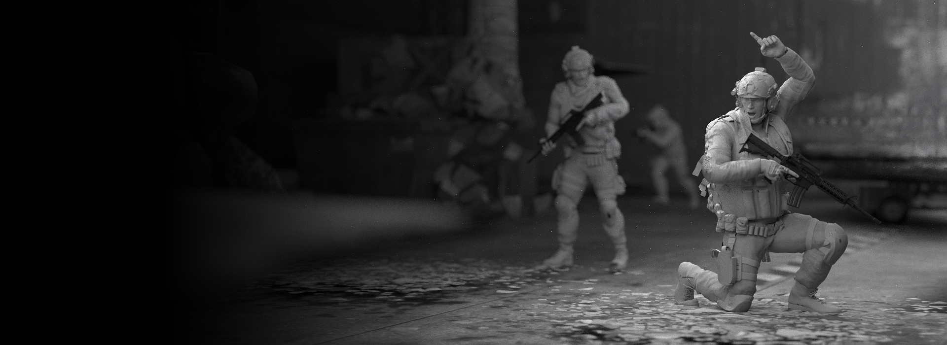 3d animation - CQB - PATROL & HAND SIGNALS