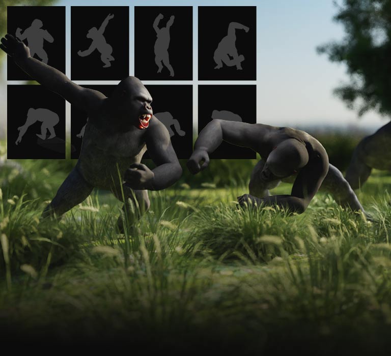 3d animation - motion director - MD Gorilla Clash