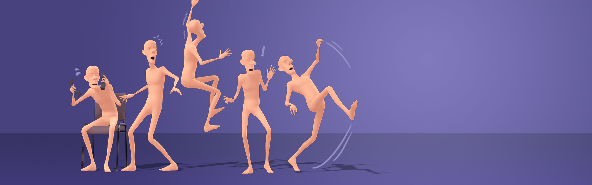 classical cartoon motion-Clumsy moves