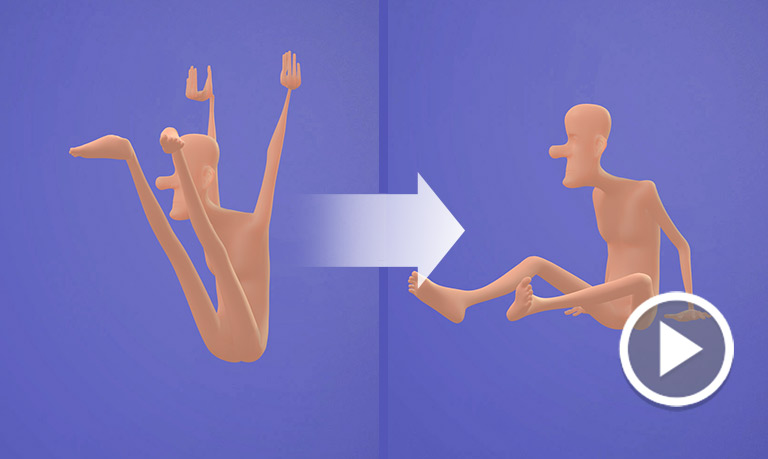 Vertical Falling - Foot & Hand Contact