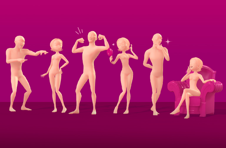 classical cartoon motion - Evil Diva Moves