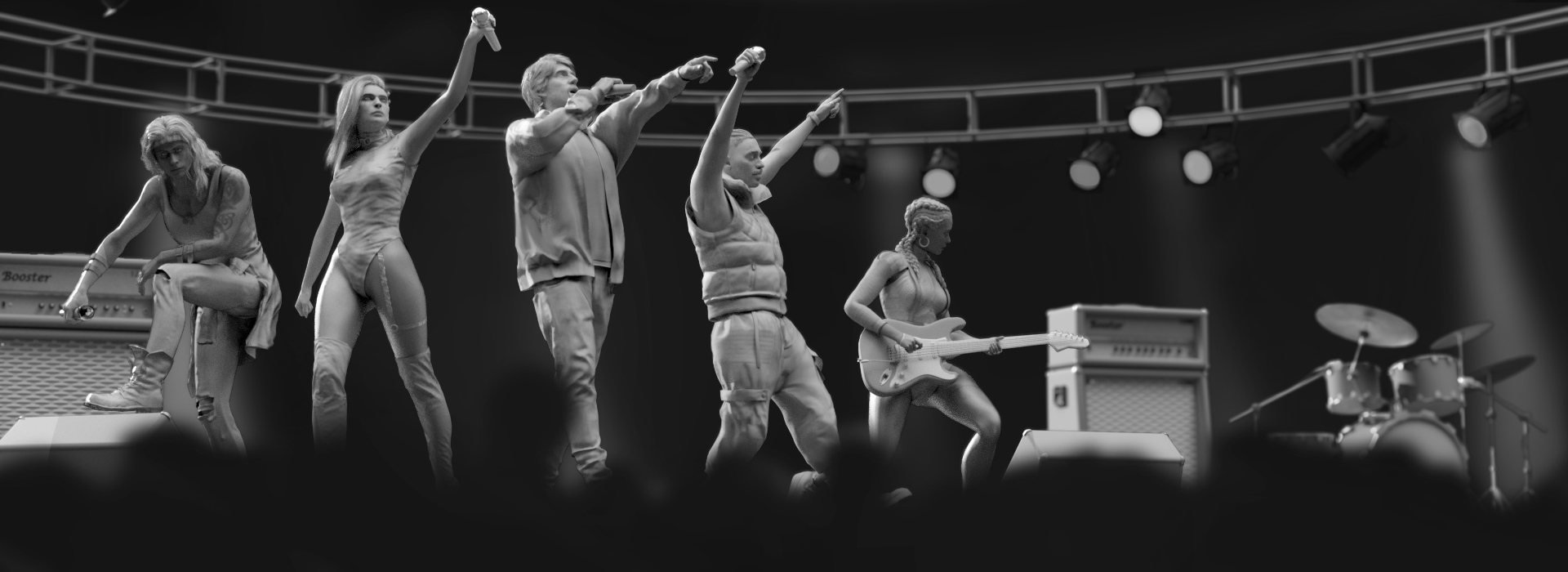 3D Animation - Mocap - Rock Singer