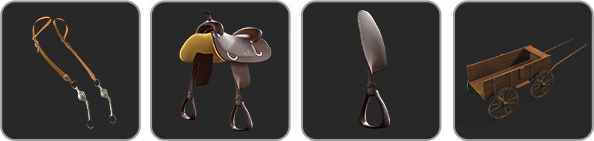 3D Horse Accessories & Props