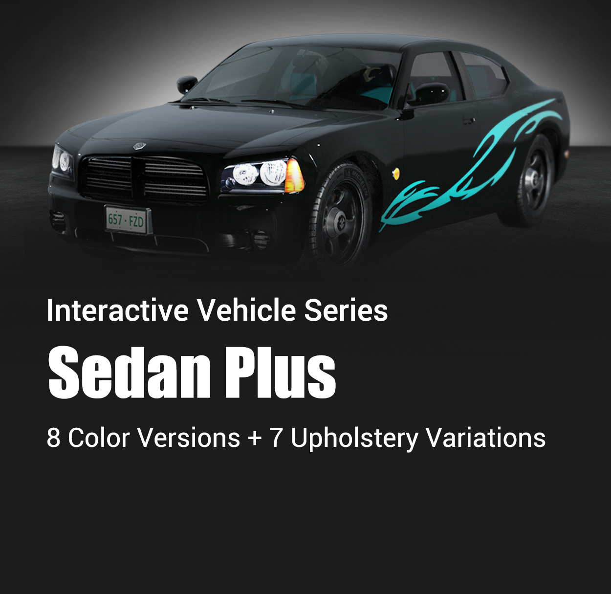modern car-3d sedan