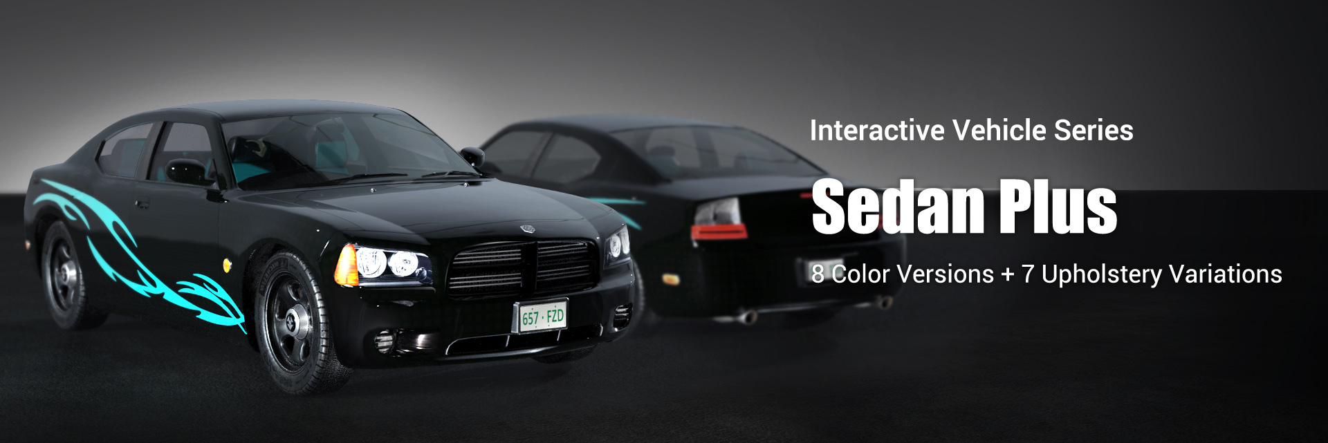 modern car-3d sedan