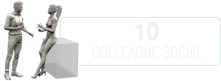 office animation - colleague social