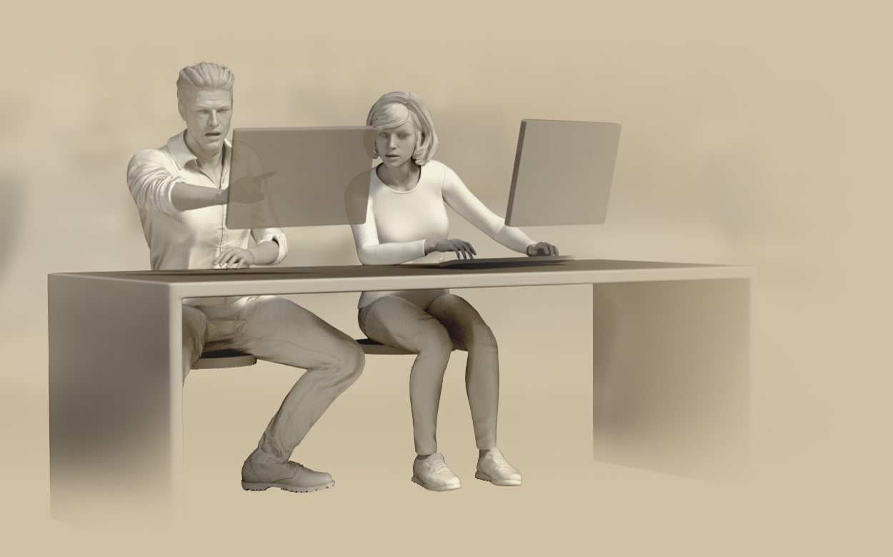 3d office pose - discuss