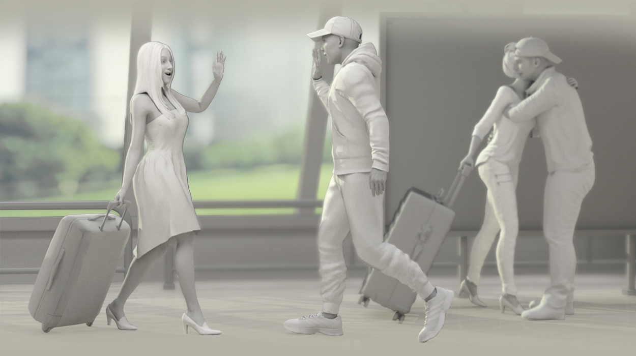 station motion-travel with friends