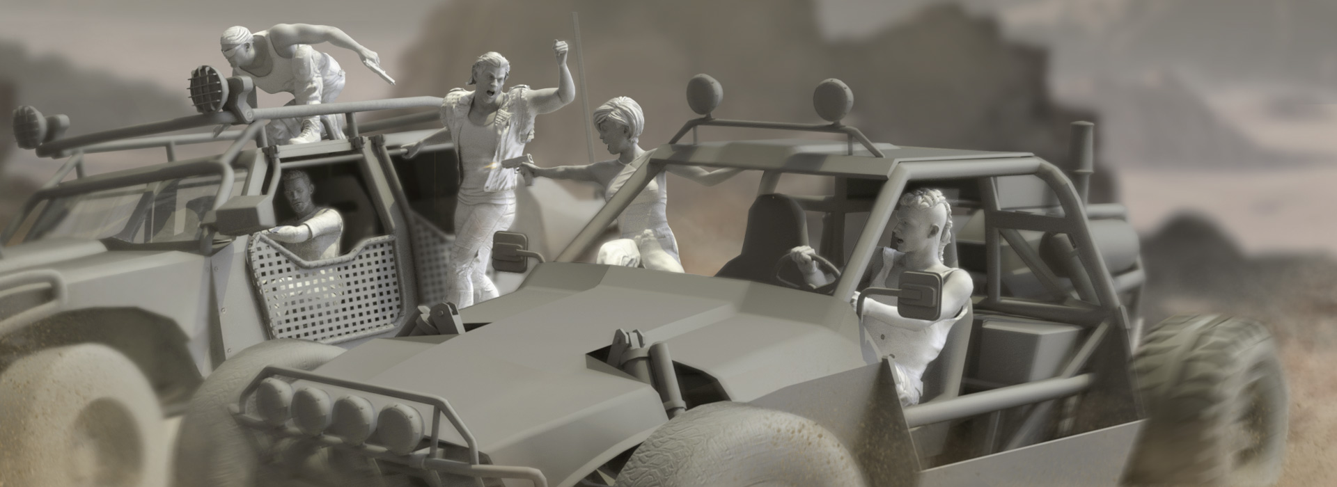 stunt driving-Vehicle Interactions for Action Movie