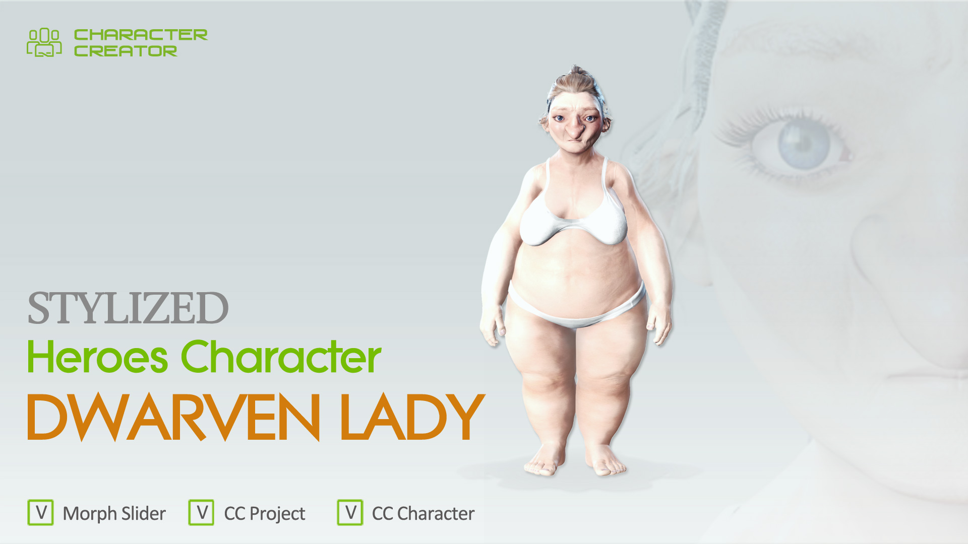 Dwarven Lady - Single CC Morph Bundle