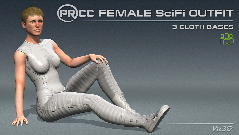 PRCC Female SciFi Outfit Bases