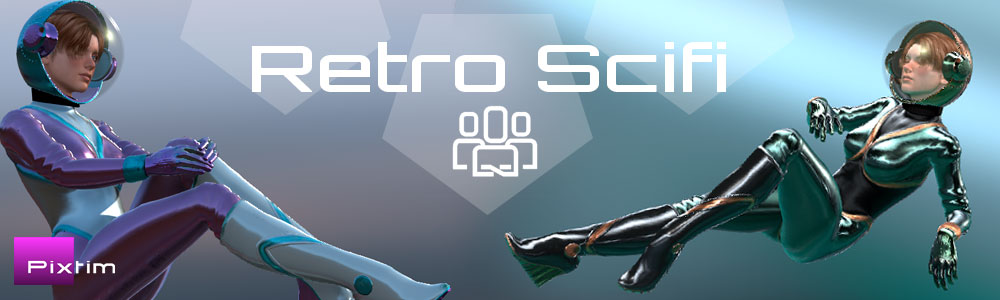 Retro SciFi Outfit Pack (F)