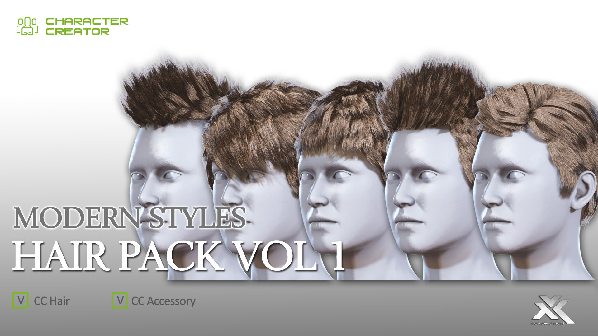 ToKoMotion Hair Pack Vol.1