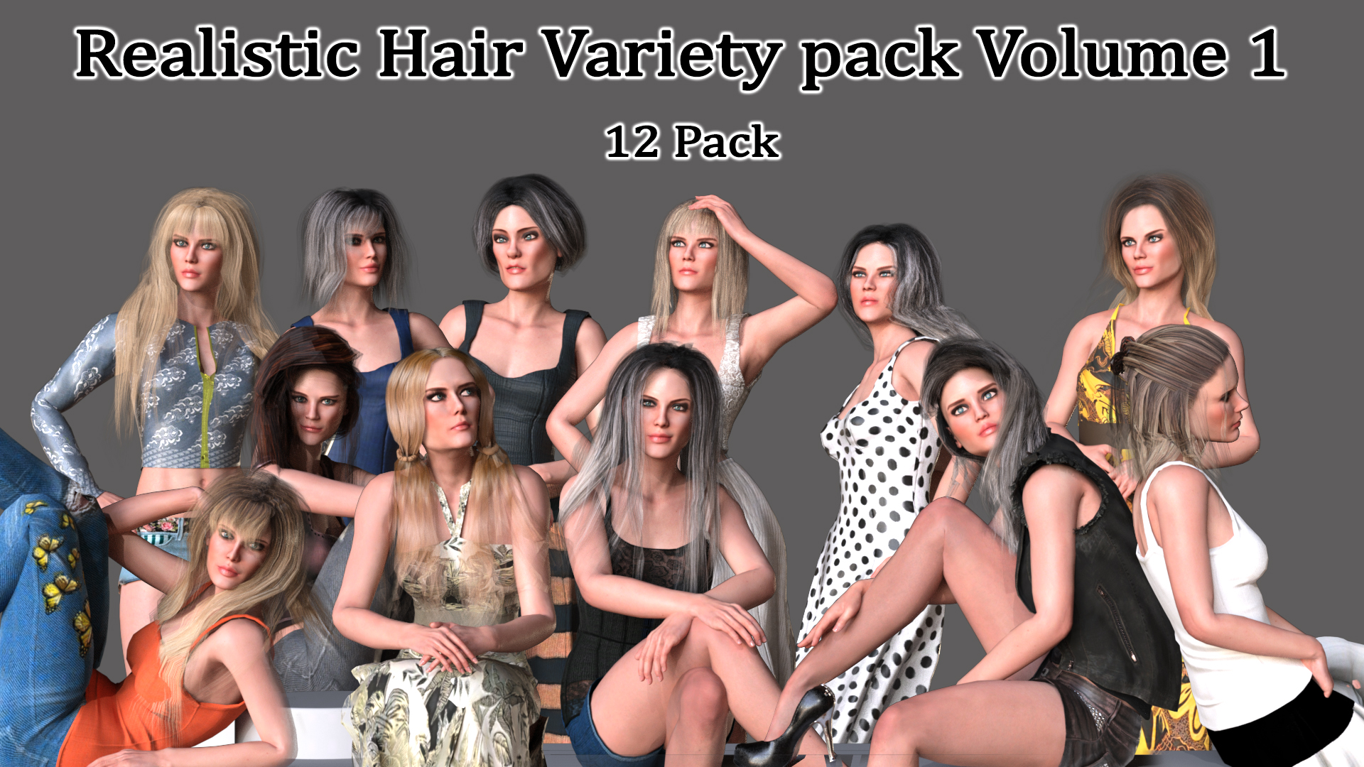 Realistic Hair Variety Pack V1