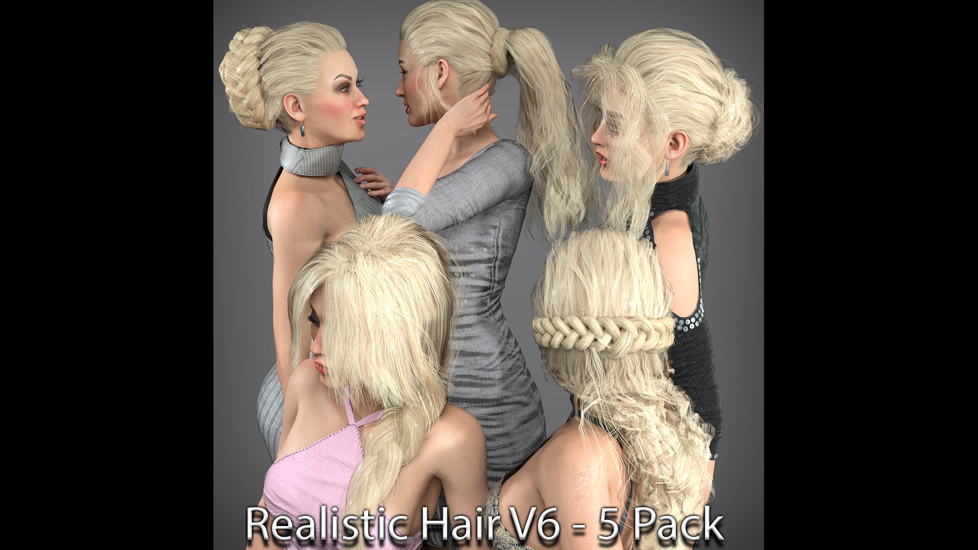 Realistic Hair V6 - 5 Pack
