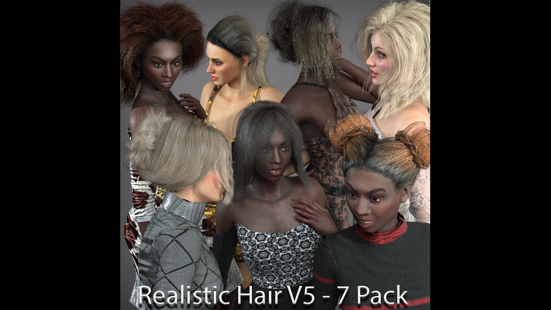 Realistic Hair V5 - 7 Pack