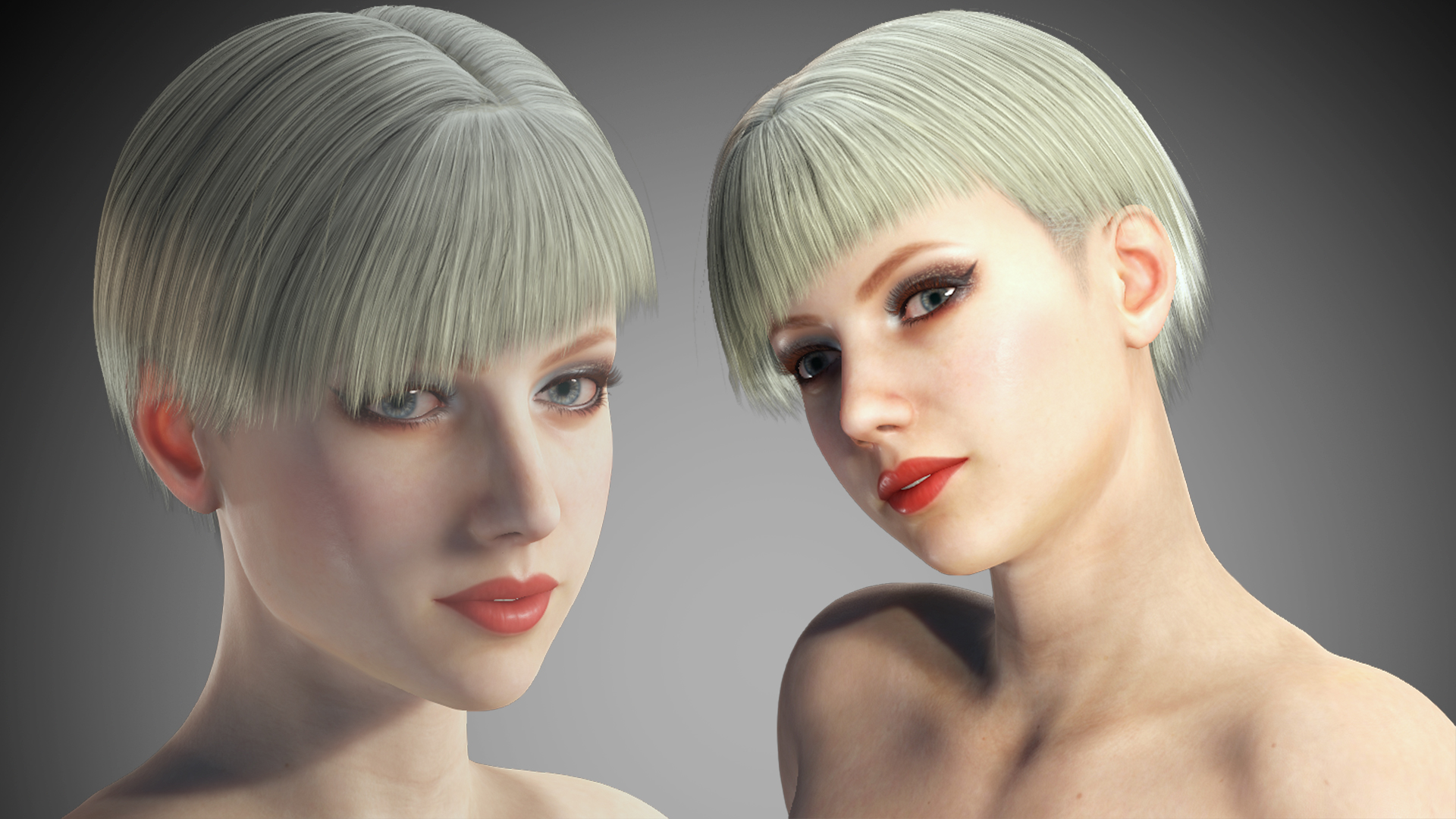 Business Hairstyle-Bob with Side-swept