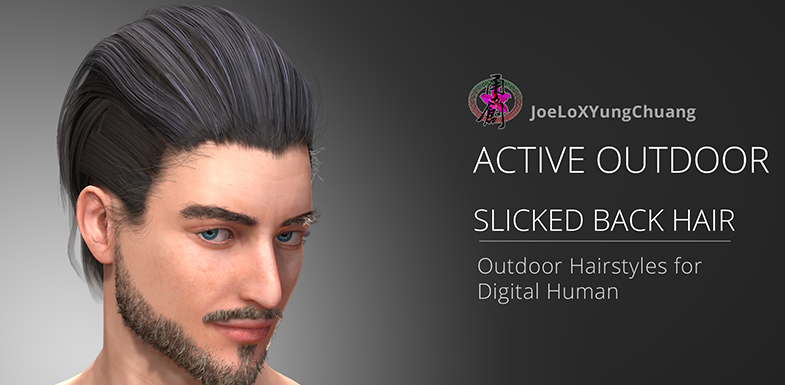 Active Outdoor Hairstyle - Slicked Back