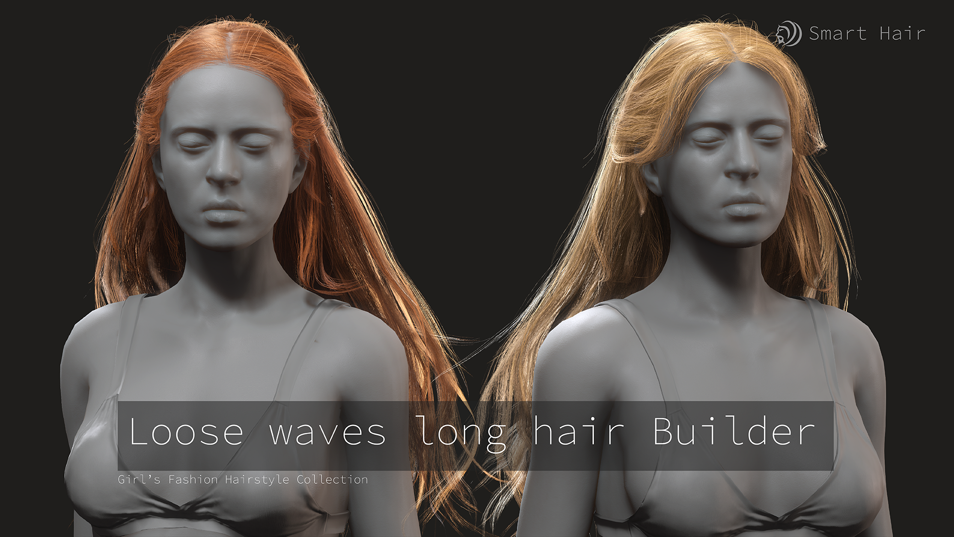 Loose waves long hair Builder