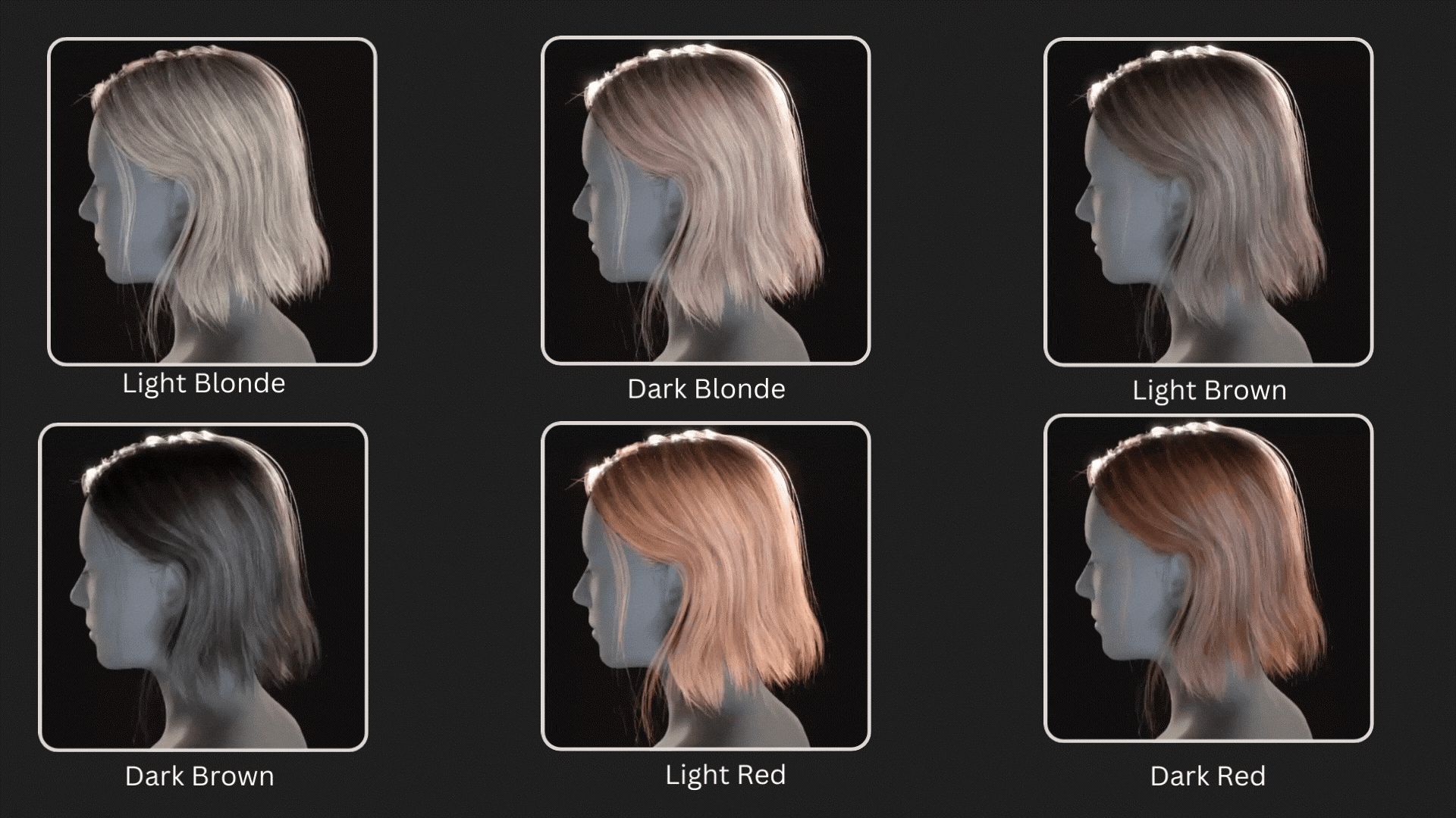 Sleek Middle Part - Character Creator/Hair - Reallusion Content Store