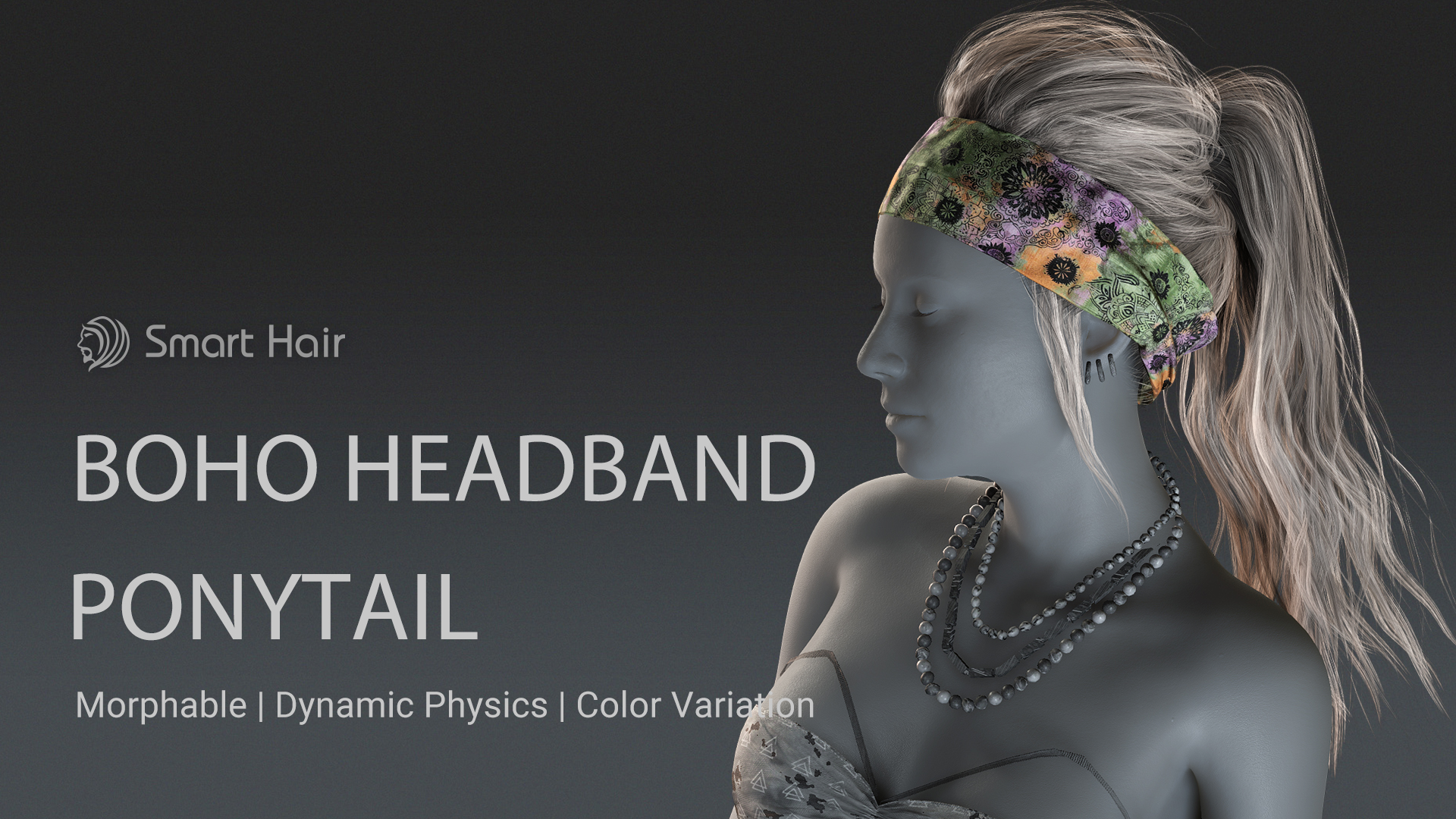 Boho Headband Pony Hair