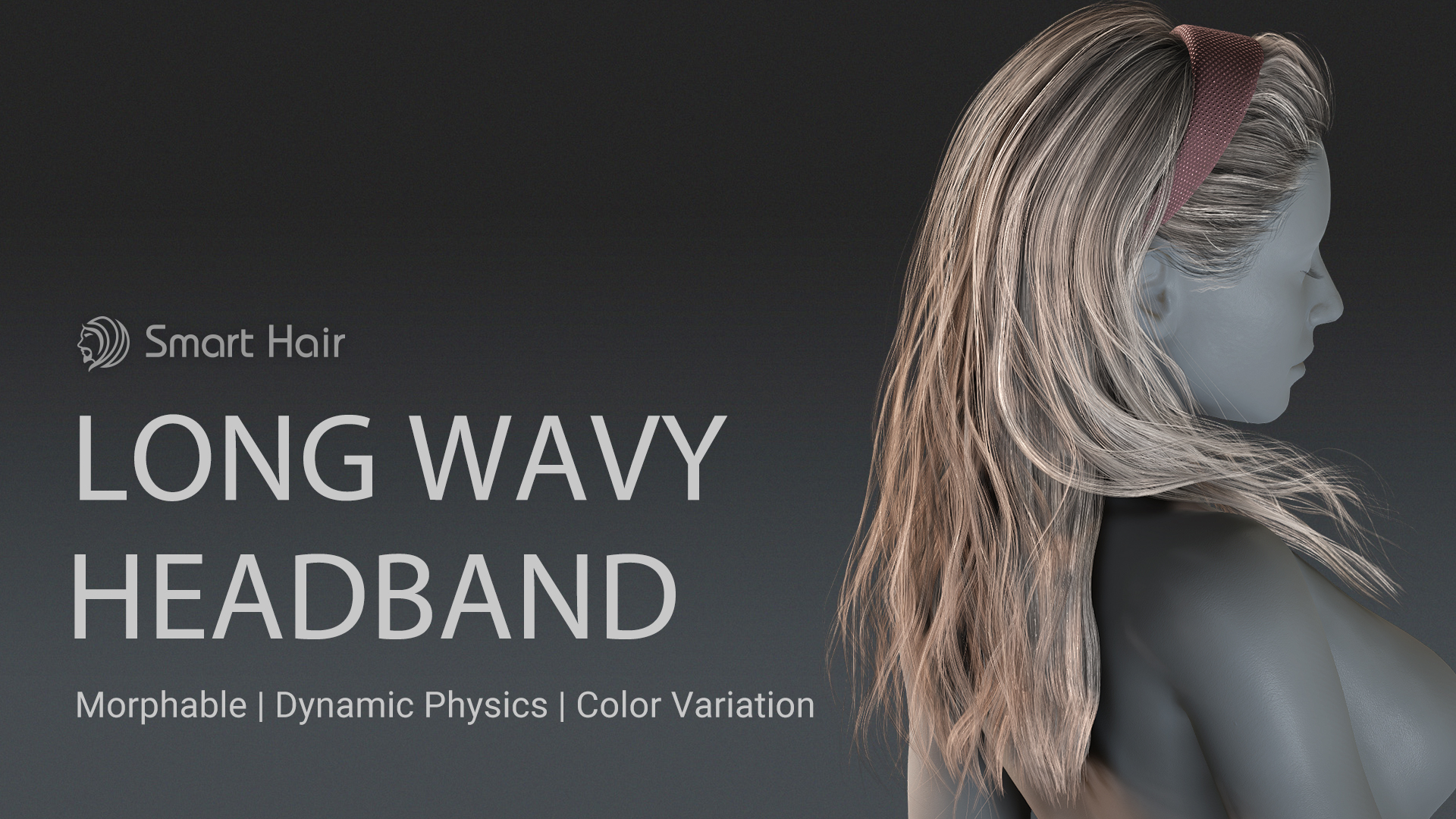 Long Wavy Headband Hair