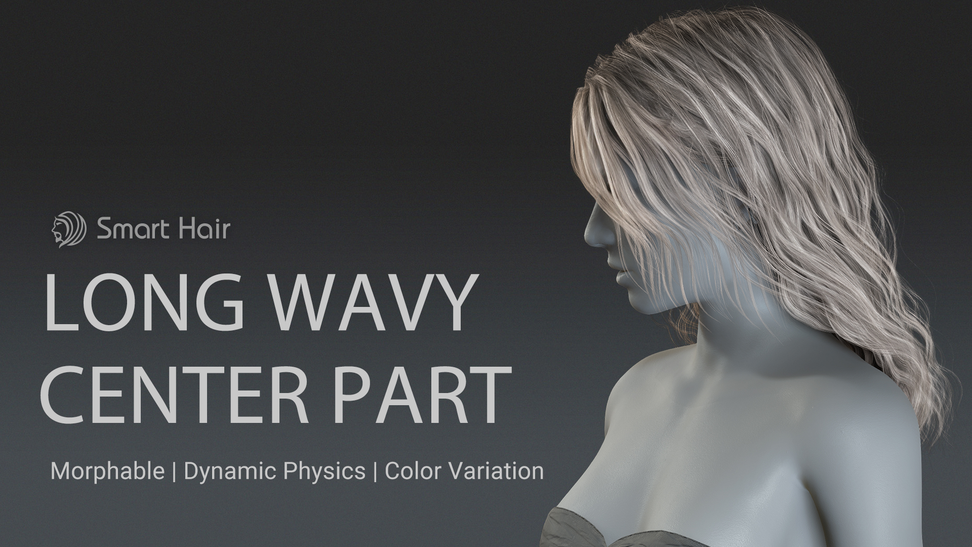 Long Wavy Center Part Hair