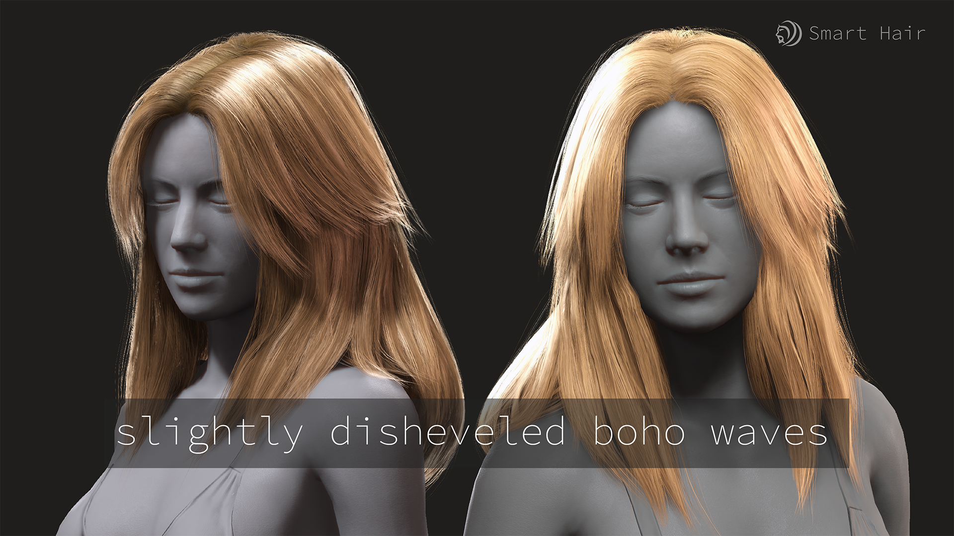 Slightly disheveled boho waves
