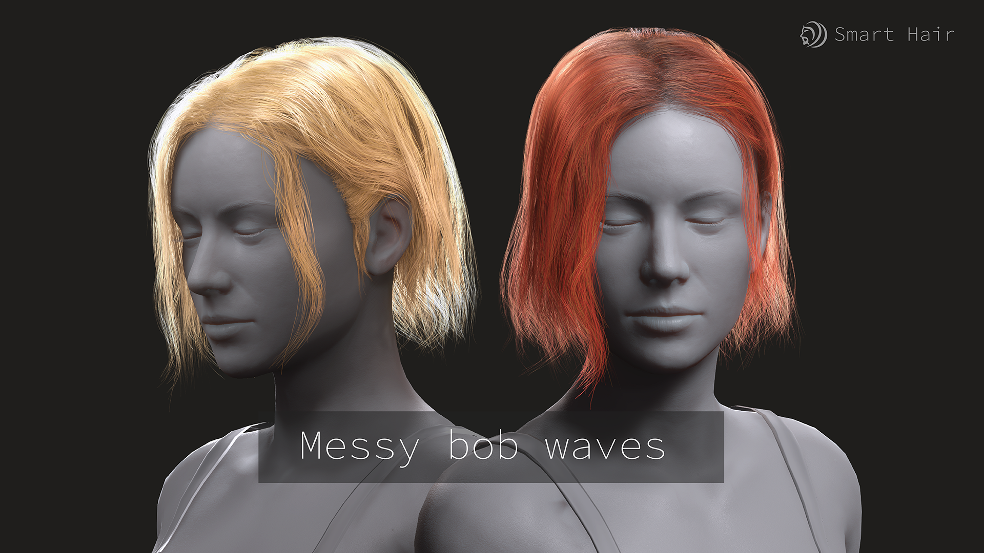 Messy bob waves