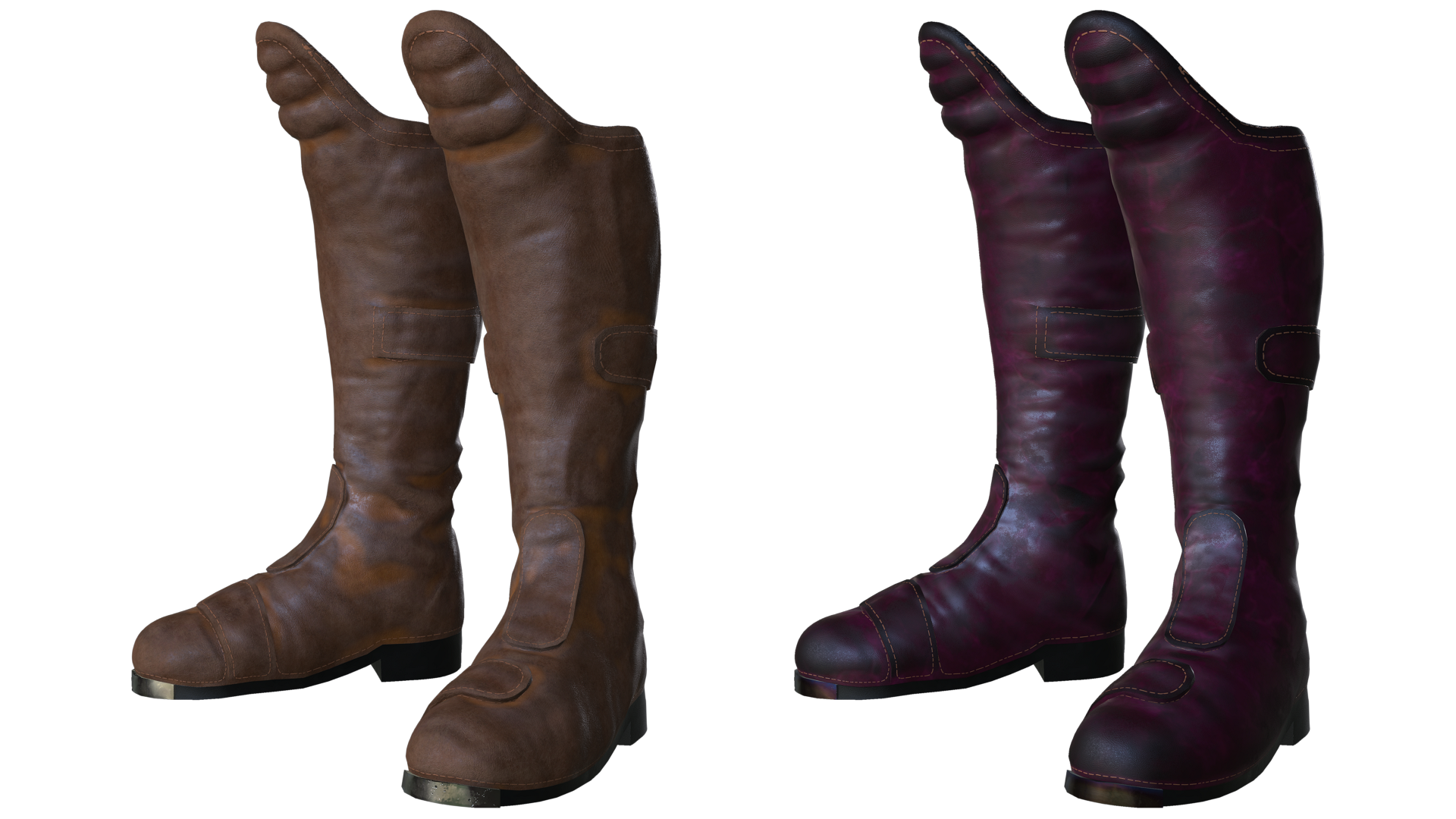 RM3D Boots Futuristic (8K, 16 variants) - Character Creator/Outfit ...