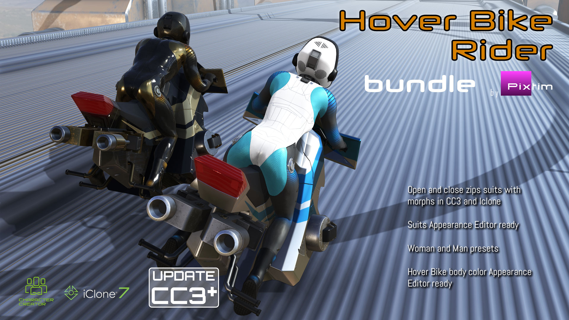 Hover Bike Rider bundle