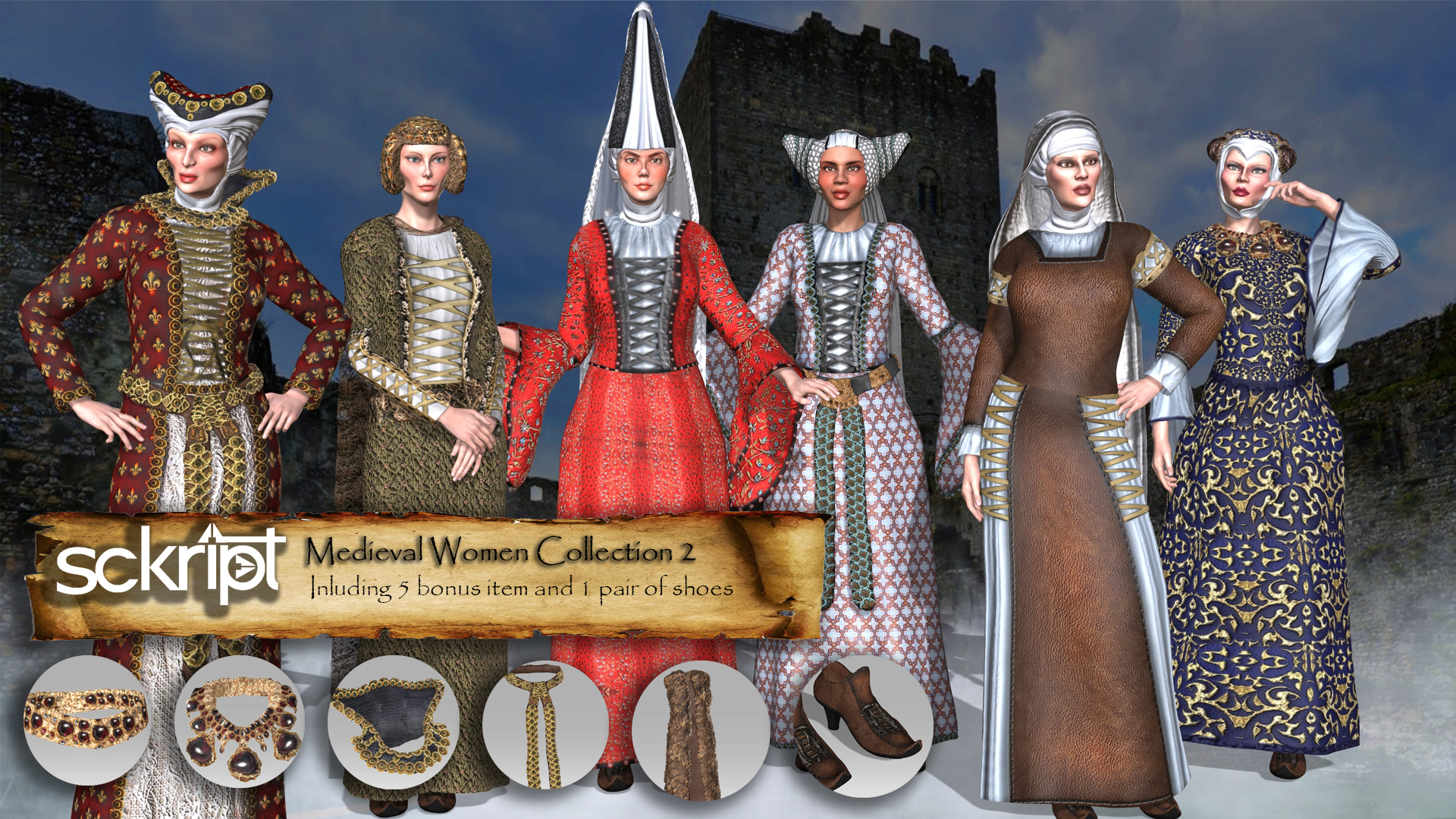 Sckript Medieval Women Collection 2