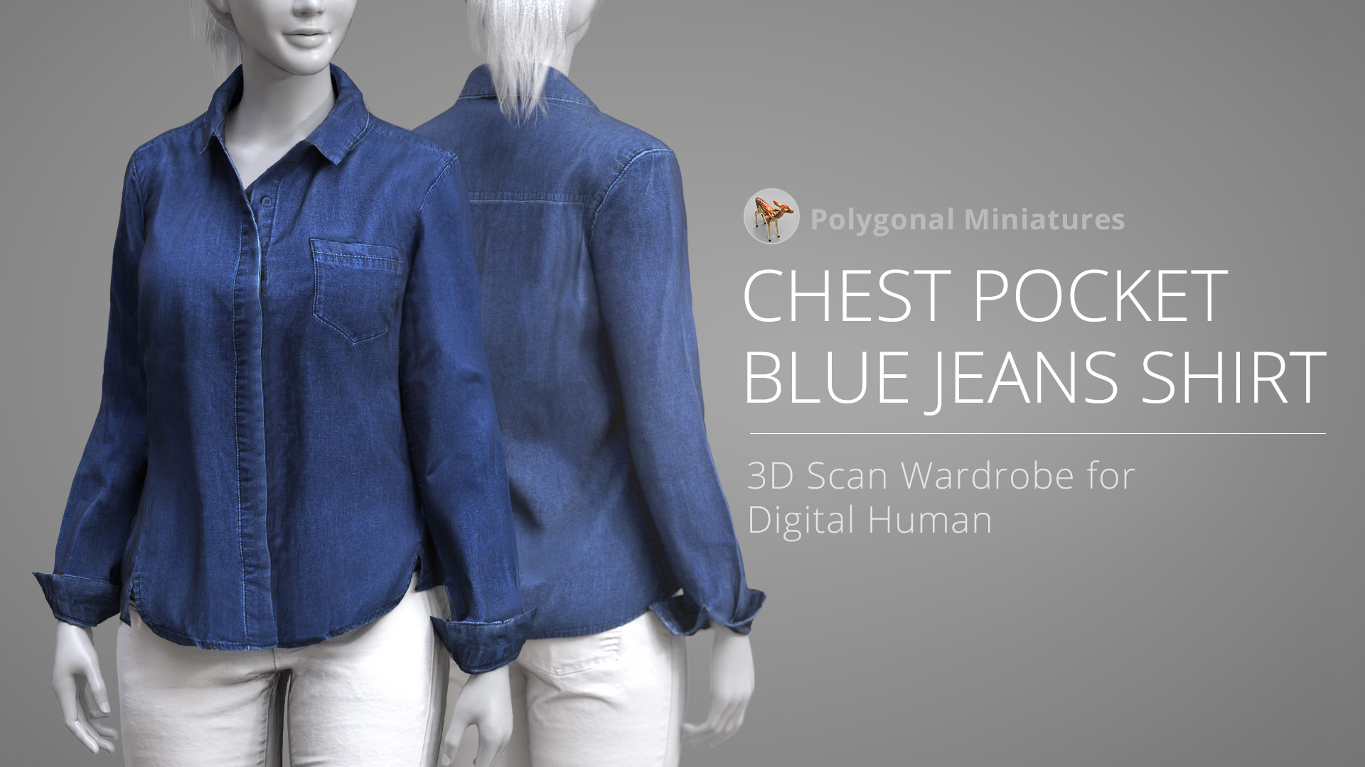 Chest Pocket Blue Jeans Shirt