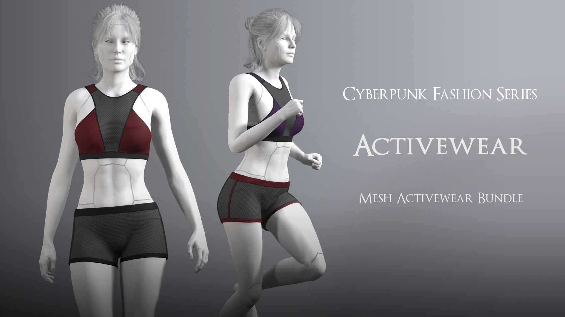 Cyberpunk - Mesh Activewear Bundle