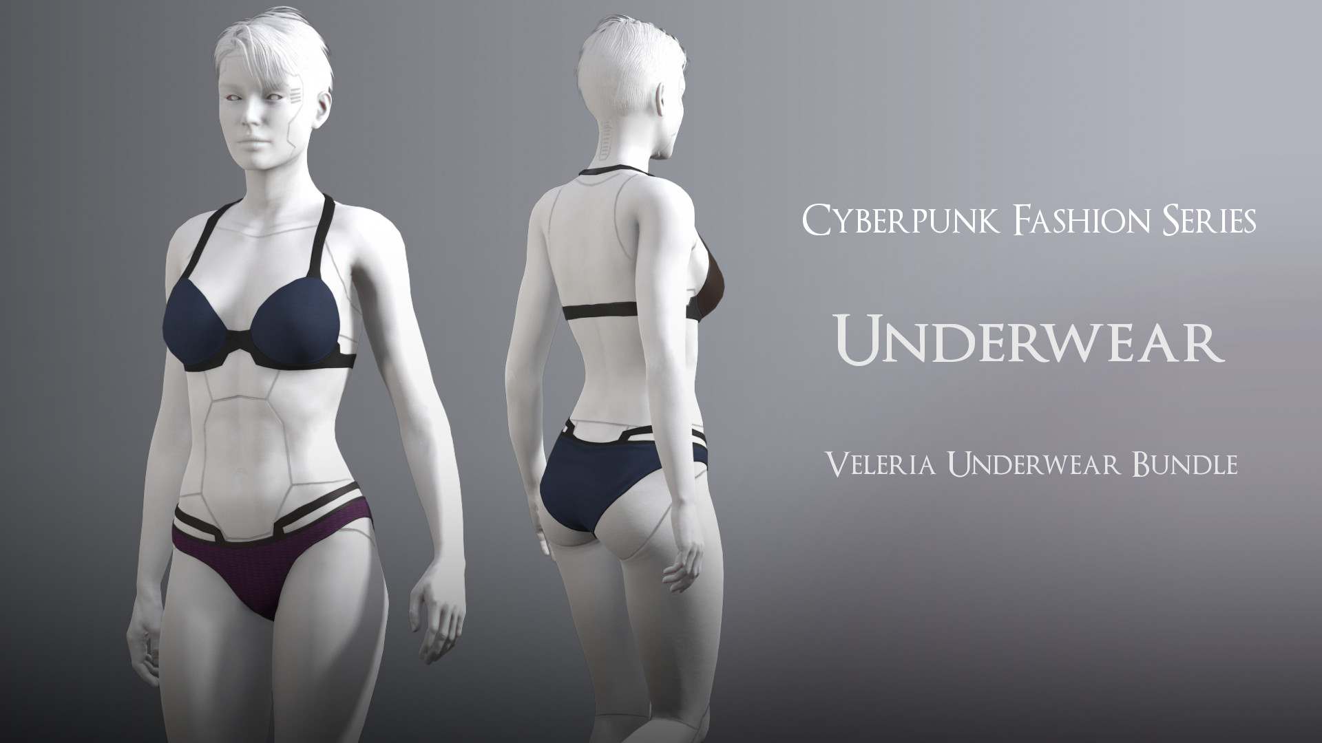 Cyberpunk - Valeria Underwear Bundle