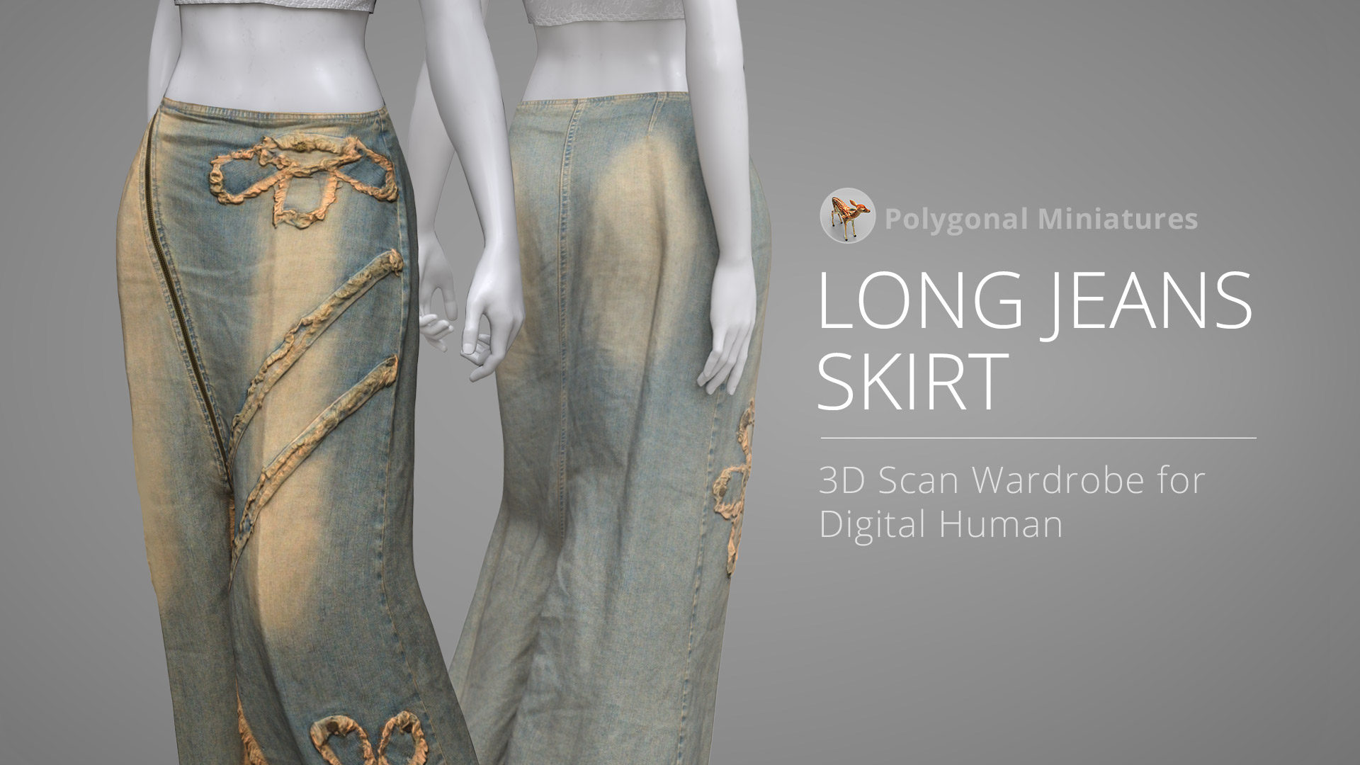 Long Jeans Skirt
