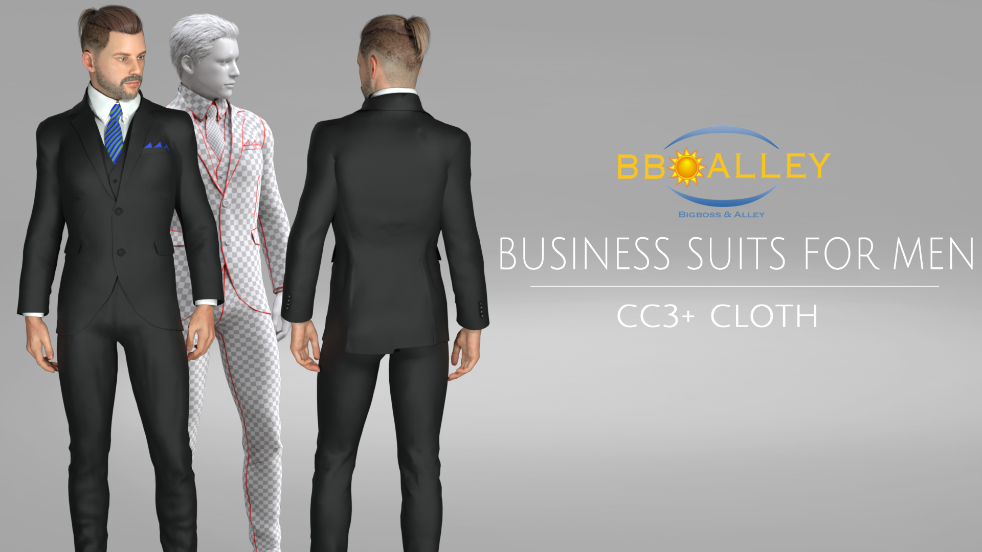 Men's Suits - Character Creator/Outfit - Reallusion Content Store