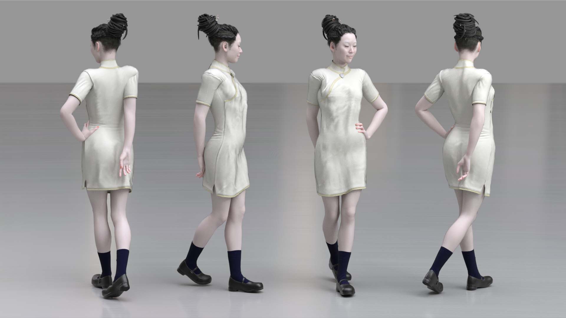 College Life - 4 Sets HK Uniforms - Character Creator/Outfit ...