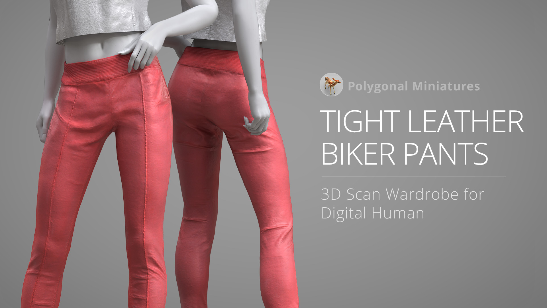 Tight Leather Biker Pants - Character Creator/Outfit - Reallusion Content  Store