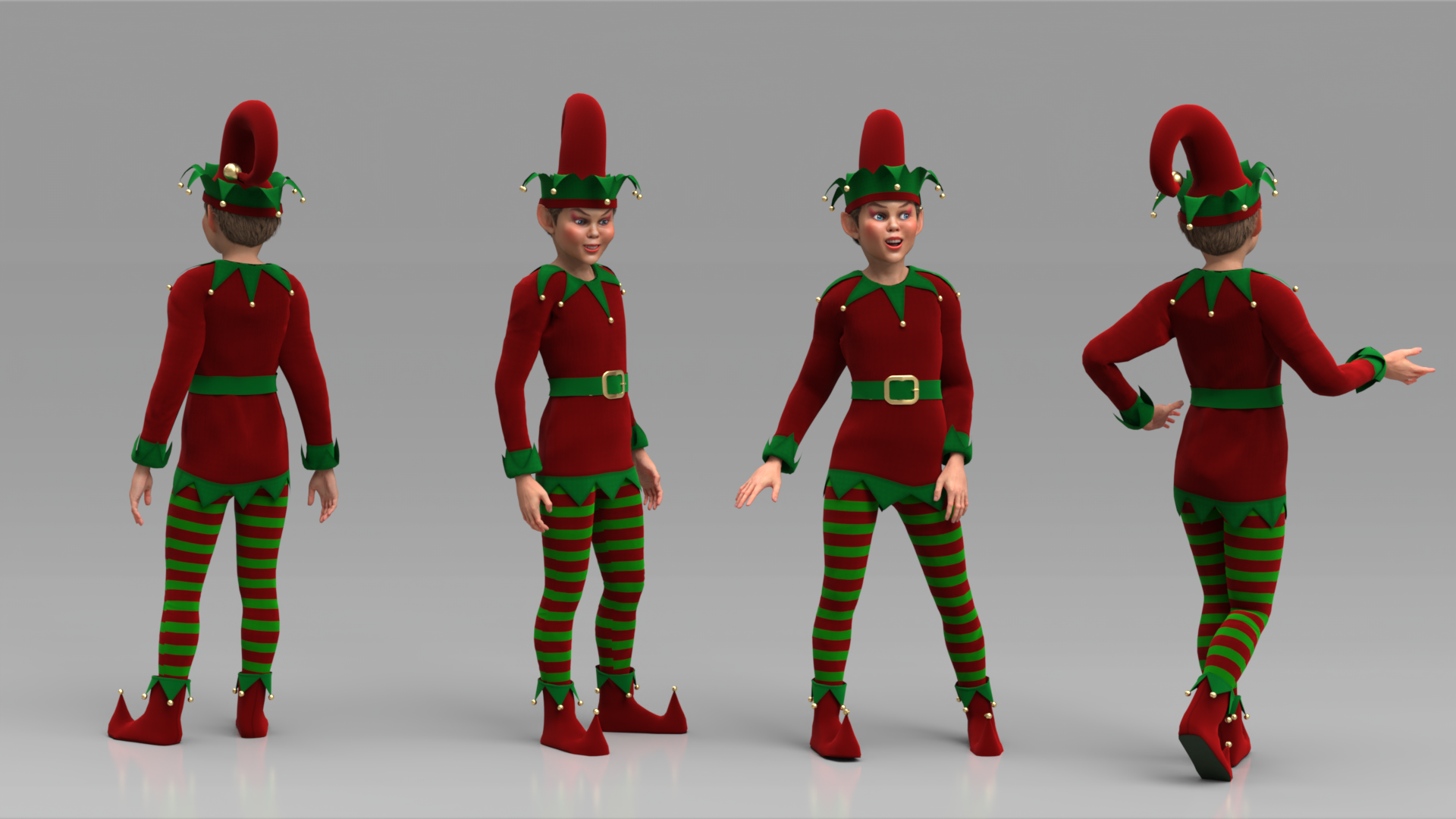 Santa's Elves Character Creator/Outfit Reallusion Content Store